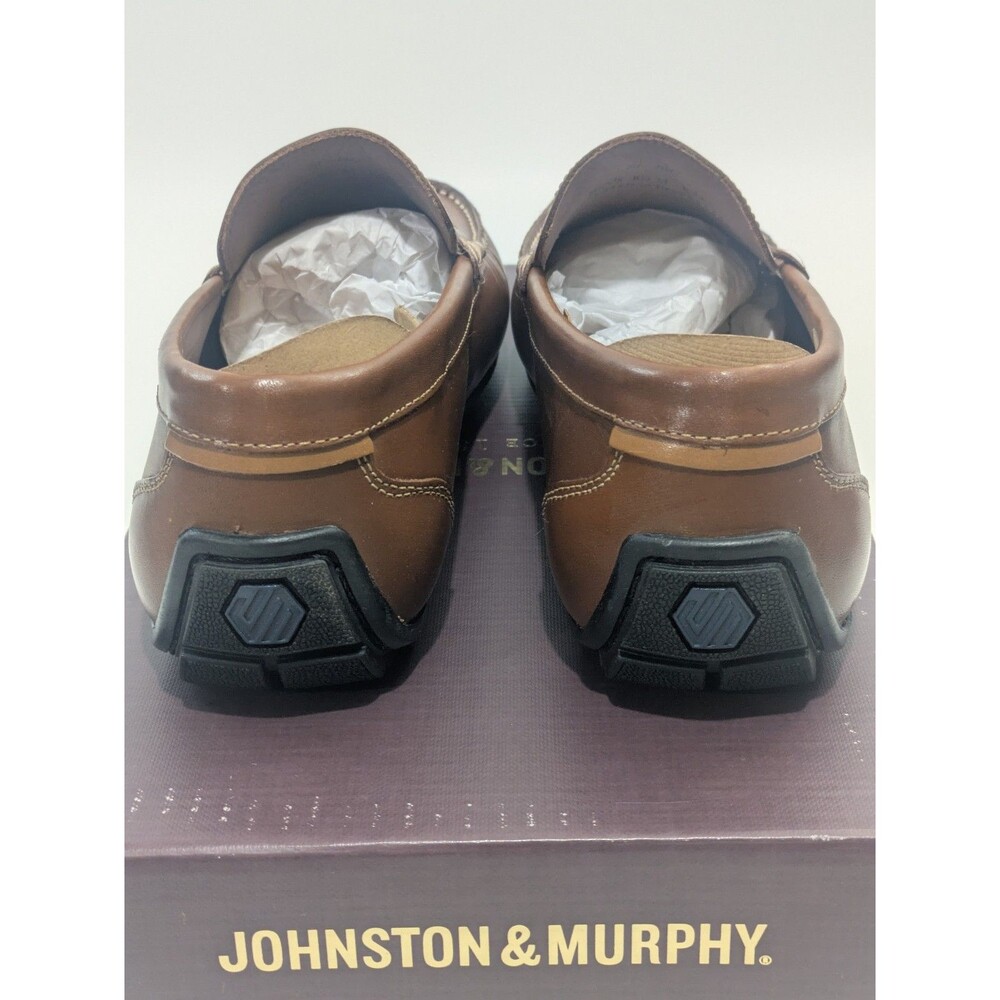 Johnston & Murphy Beck Loafers Tan Full Grain Leather Men’s 8.5 M - Picture 5 of 12